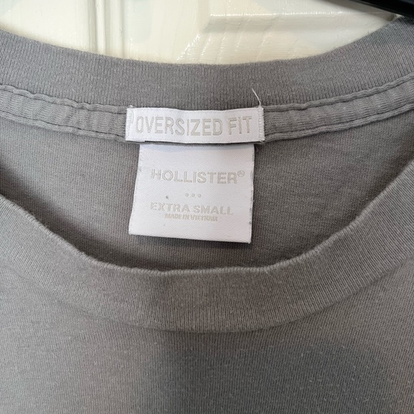 Men’s Hollister Oversized tee in gray - Picture 3 of 4